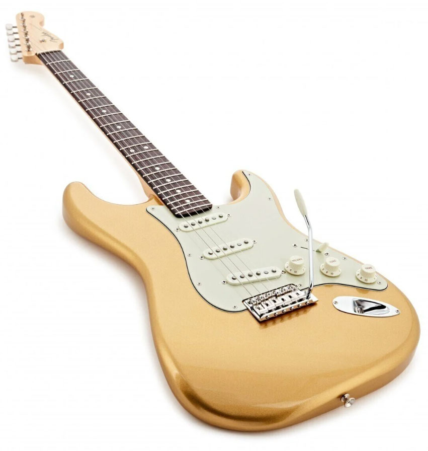 Fender Strat Hybrid Ii Mij Jap 3s Trem Rw - Gold - Elektrische gitaar in Str-vorm - Variation 2