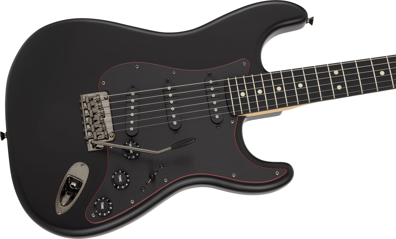 Fender Strat Hybrid Ii Mij Ltd Jap 3s Trem Rw - Black - Elektrische gitaar in Strat vorm - Variation 2