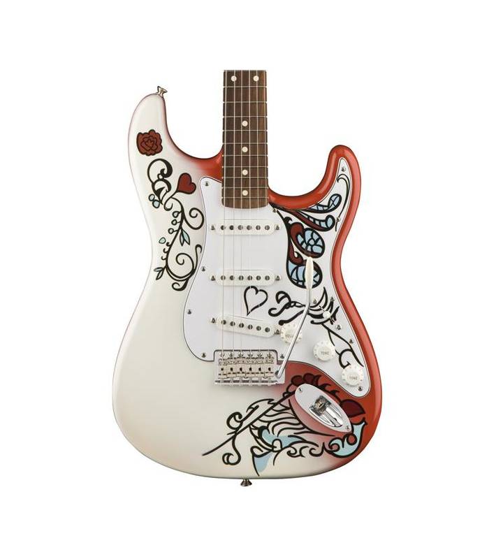 Fender Strat Jimi Hendrix Monterey Mex Sss Pf - Hand Painted Custom - Televorm elektrische gitaar - Variation 4