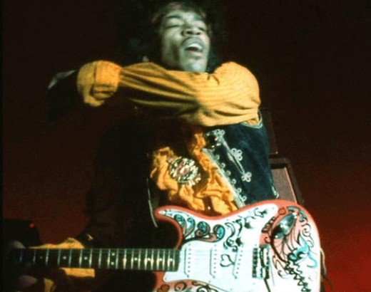 Fender Strat Jimi Hendrix Monterey Mex Sss Pf - Hand Painted Custom - Televorm elektrische gitaar - Variation 5