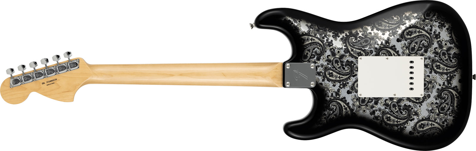 Fender Strat Ltd Jap 3s Trem Mn - Black Paisley - Elektrische gitaar in Strat vorm - Variation 1