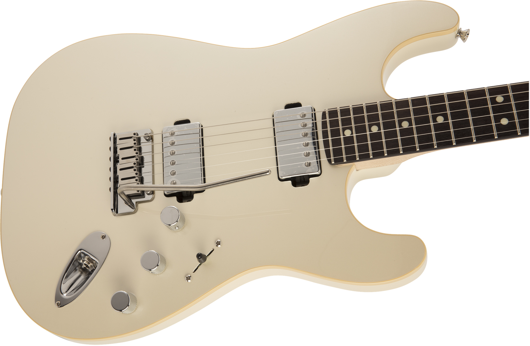 Fender Strat Modern Hh Japon Trem Rw - Olympic Pearl - Elektrische gitaar in Str-vorm - Variation 2