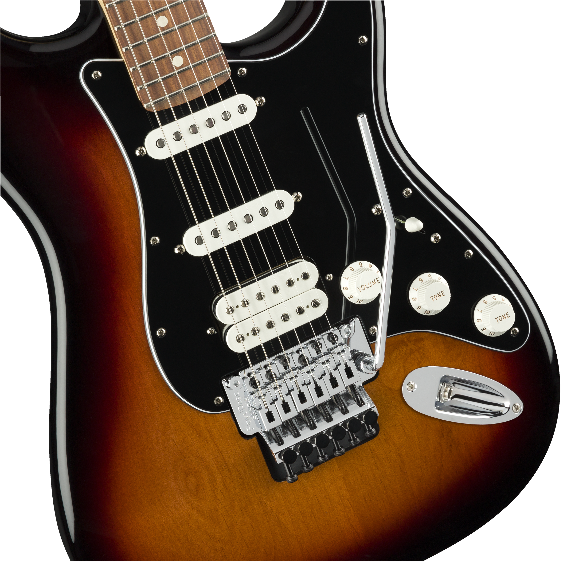Fender Strat Player Floyd Rose Mex Hss Fr Pf - 3-color Sunburst - Elektrische gitaar in Str-vorm - Variation 2