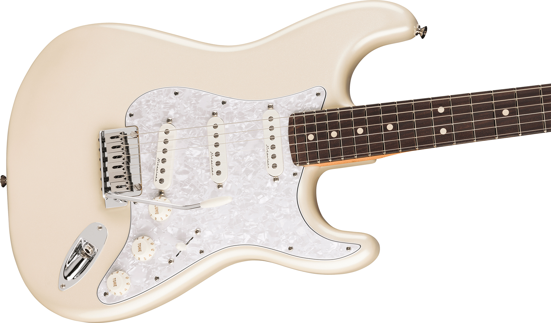 Fender Strat Player Ii Modified Mex 3s Trem Rw - Olympic Pearl - Elektrische gitaar in Str-vorm - Variation 2