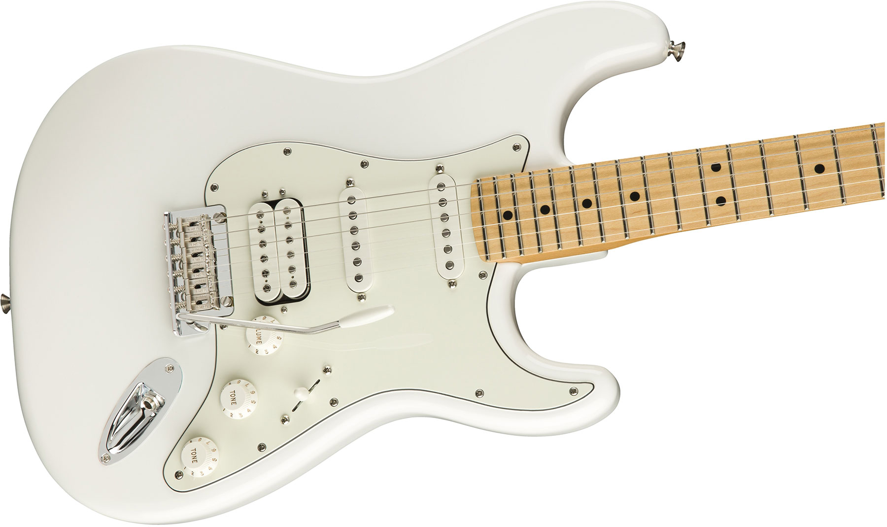 Fender Strat Player Mex Hss Mn - Polar White - Elektrische gitaar in Str-vorm - Variation 2
