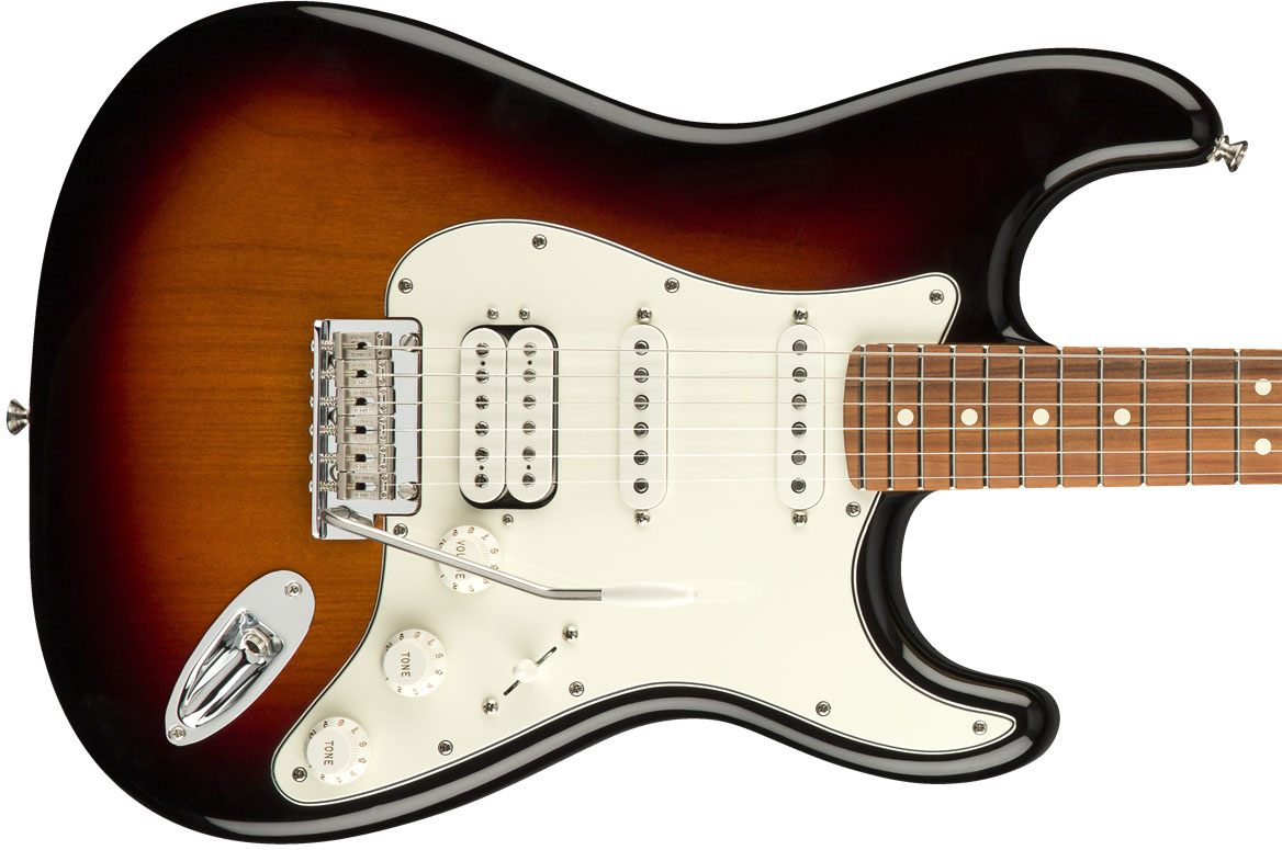 Fender Strat Player Mex Hss Pf - 3-color Sunburst - Elektrische gitaar in Str-vorm - Variation 1