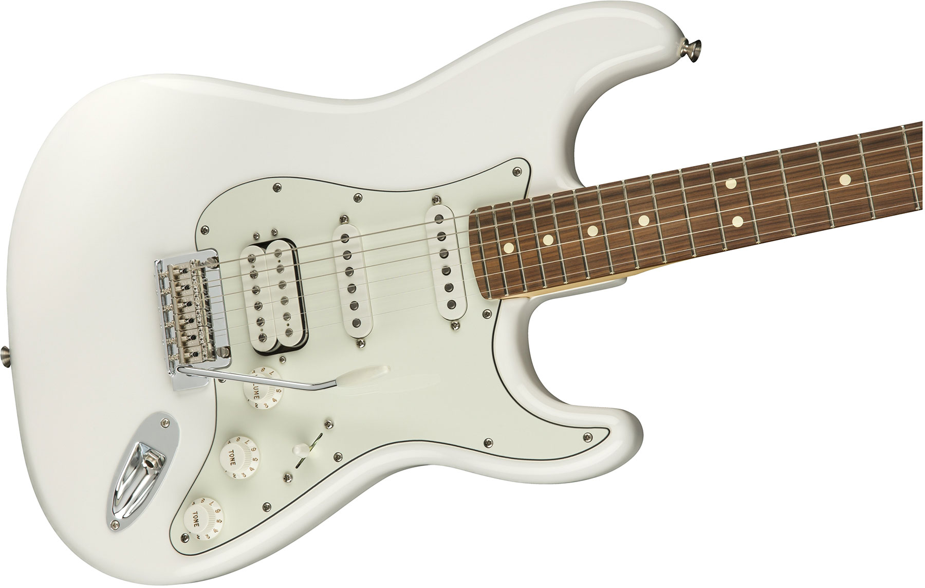 Fender Strat Player Mex Hss Pf - Polar White - Elektrische gitaar in Str-vorm - Variation 2