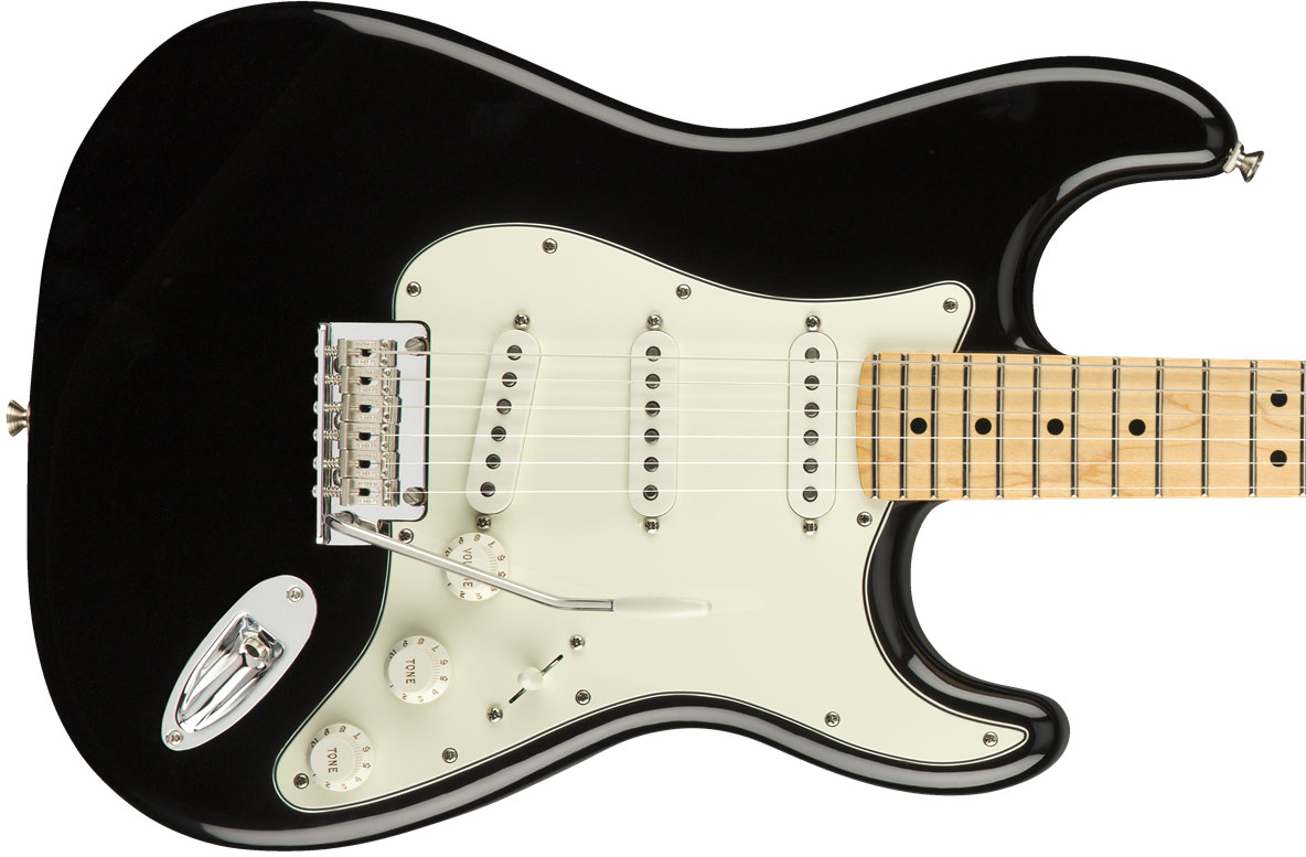 Fender Strat Player Mex Sss Mn - Black - Elektrische gitaar in Str-vorm - Variation 1