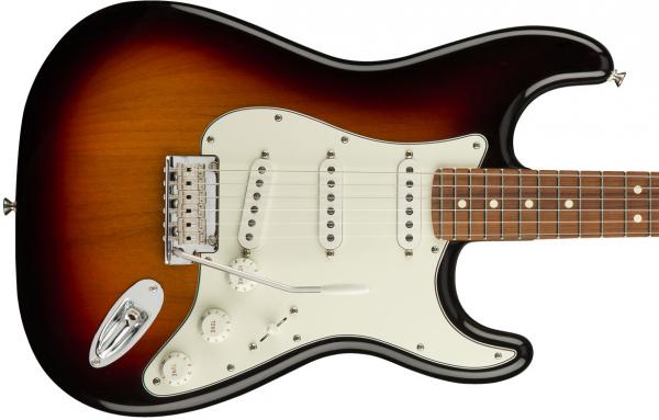 Solid body elektrische gitaar Fender Player Stratocaster (MEX, PF) - 3-color sunburst