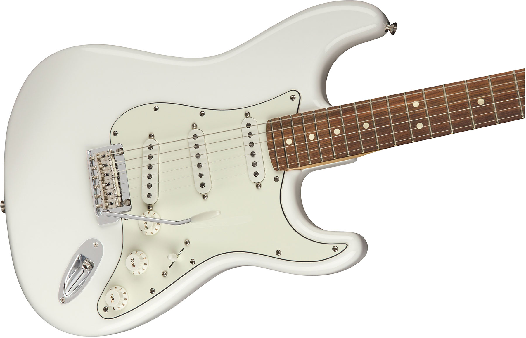 Fender Strat Player Mex Sss Pf - Polar White - Elektrische gitaar in Str-vorm - Variation 2