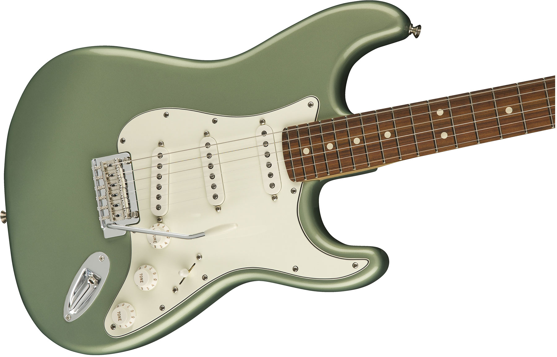Fender Strat Player Mex Sss Pf - Sage Green Metallic - Elektrische gitaar in Str-vorm - Variation 2