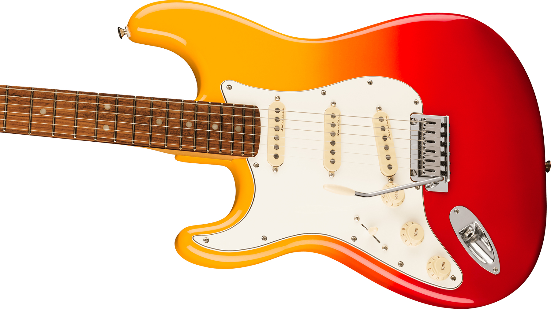 Fender Strat Player Plus Lh Gaucher Mex 3s Trem Pf - Tequila Sunrise - Linkshandige elektrische gitaar - Variation 2