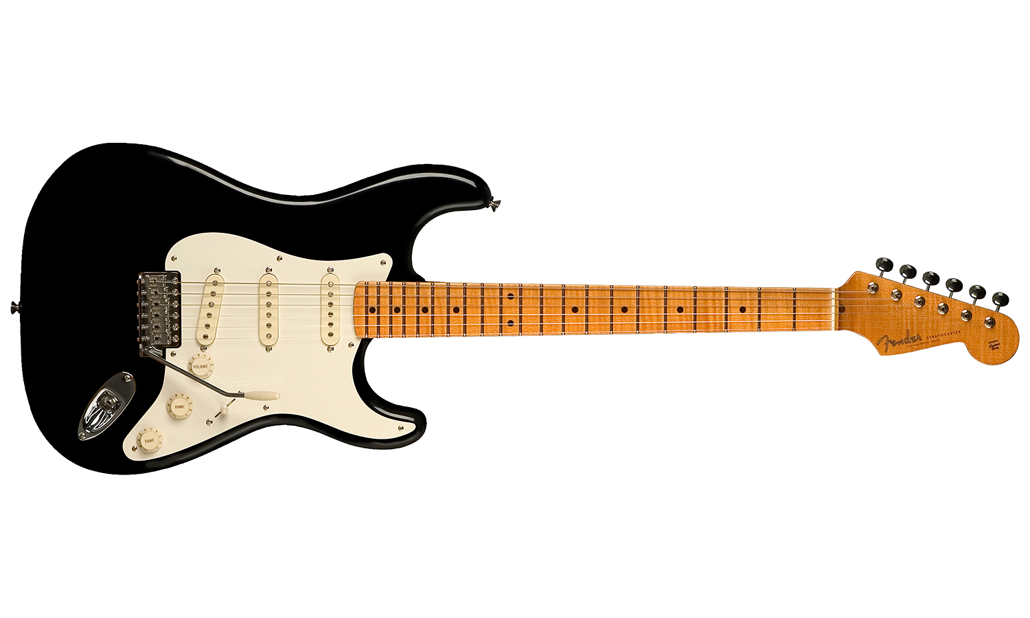 Fender Strat Eric Johnson Usa Signature Sss Mn - Black - Elektrische gitaar in Str-vorm - Variation 1