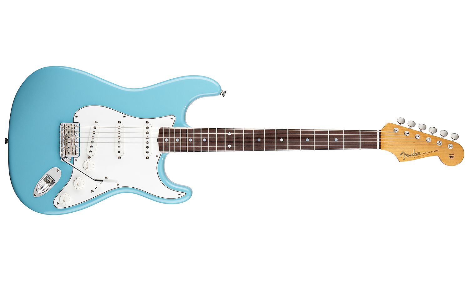 Fender Strat Eric Johnson Usa Sss Rw - Tropical Turquoise - Elektrische gitaar in Str-vorm - Variation 1
