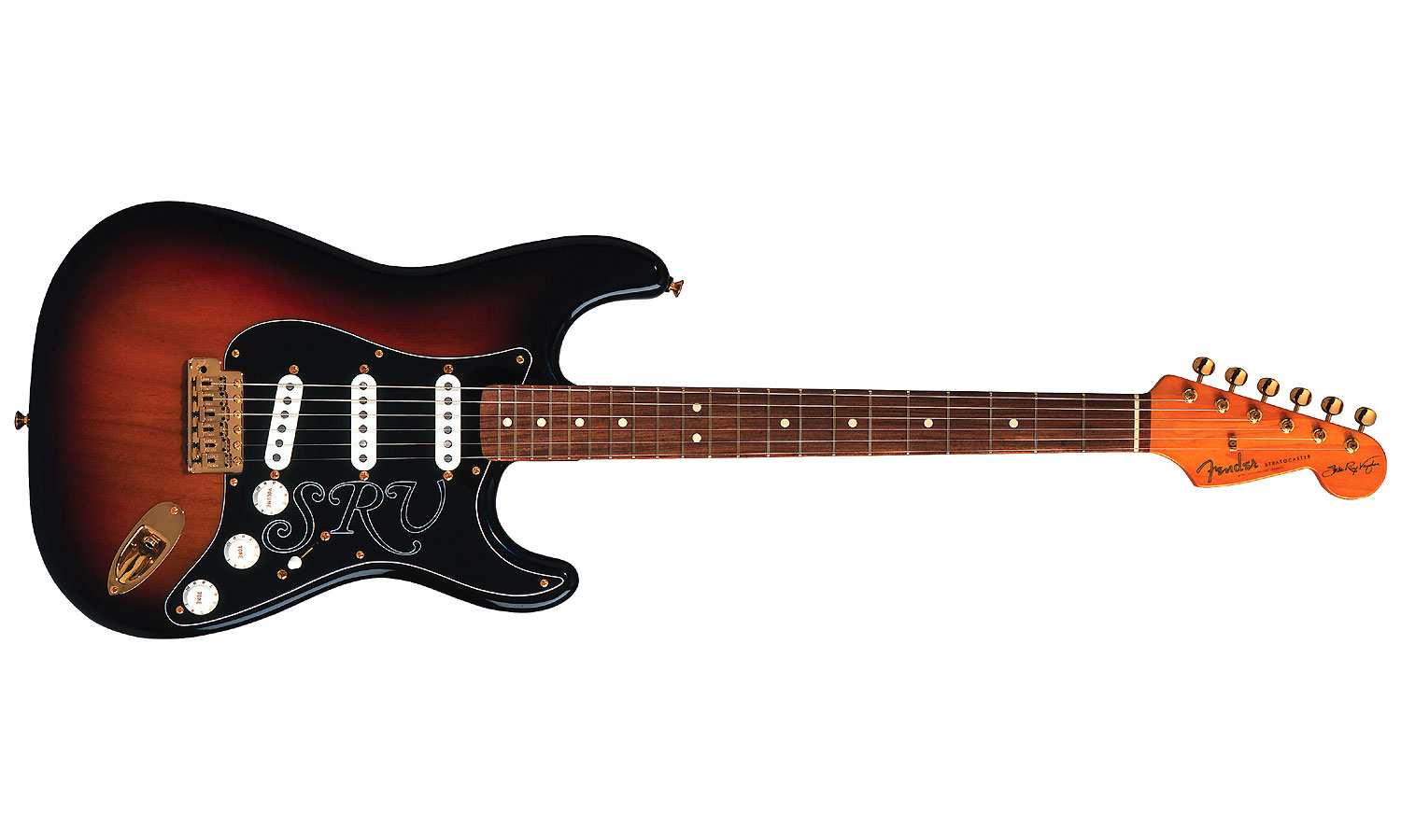 Fender Stevie Ray Vaughan Strat Usa Signature Sss Pf - 3-color Sunburst - Elektrische gitaar in Str-vorm - Variation 1