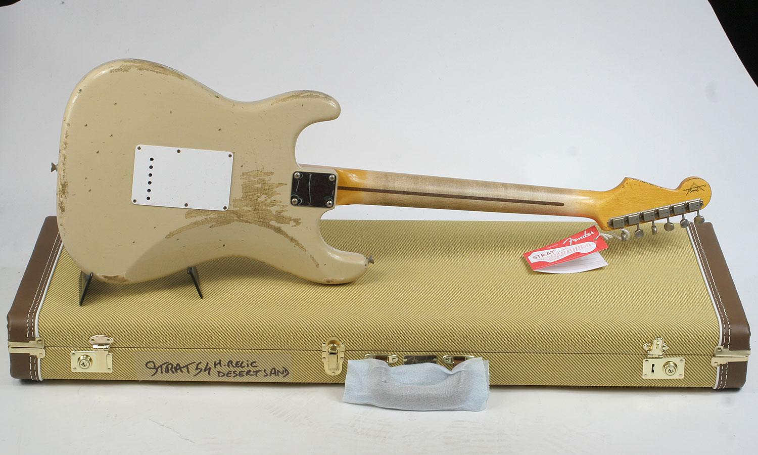 Fender Custom Shop Strat 1954 60th Anniversary Mn - Heavy Relic, Desert Sand - Elektrische gitaar in Str-vorm - Variation 2