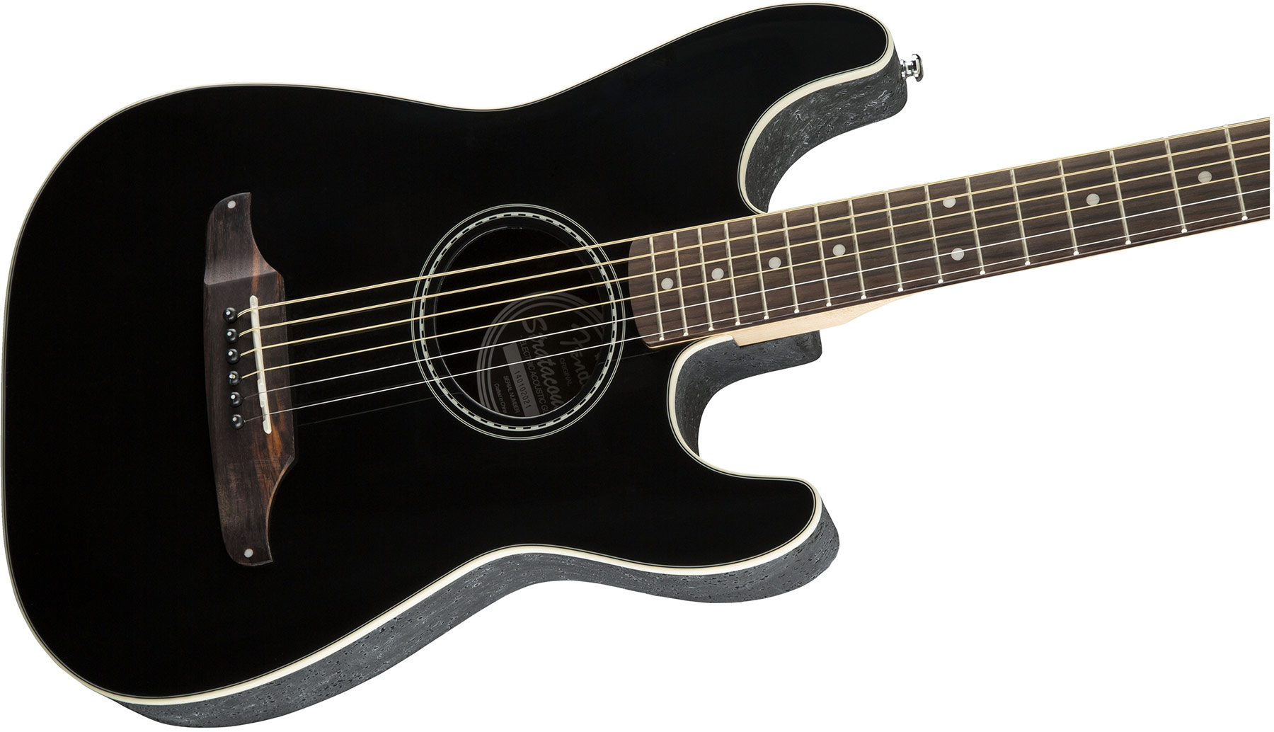 Fender Stratacoustic Standard (wal) - Black - Westerngitaar & electro - Variation 2
