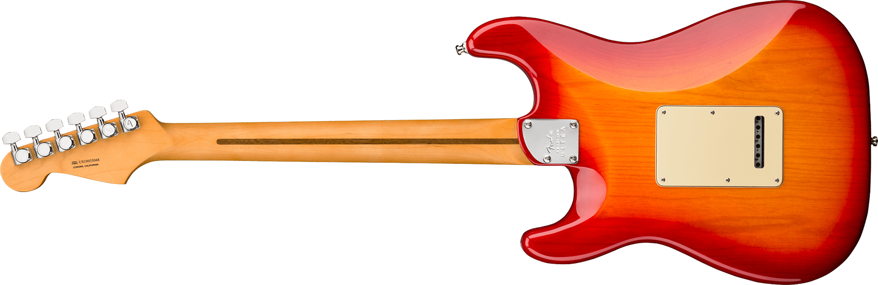 Fender Strat American Ultra 2019 Usa Rw - Plasma Red Burst - Elektrische gitaar in Str-vorm - Variation 1