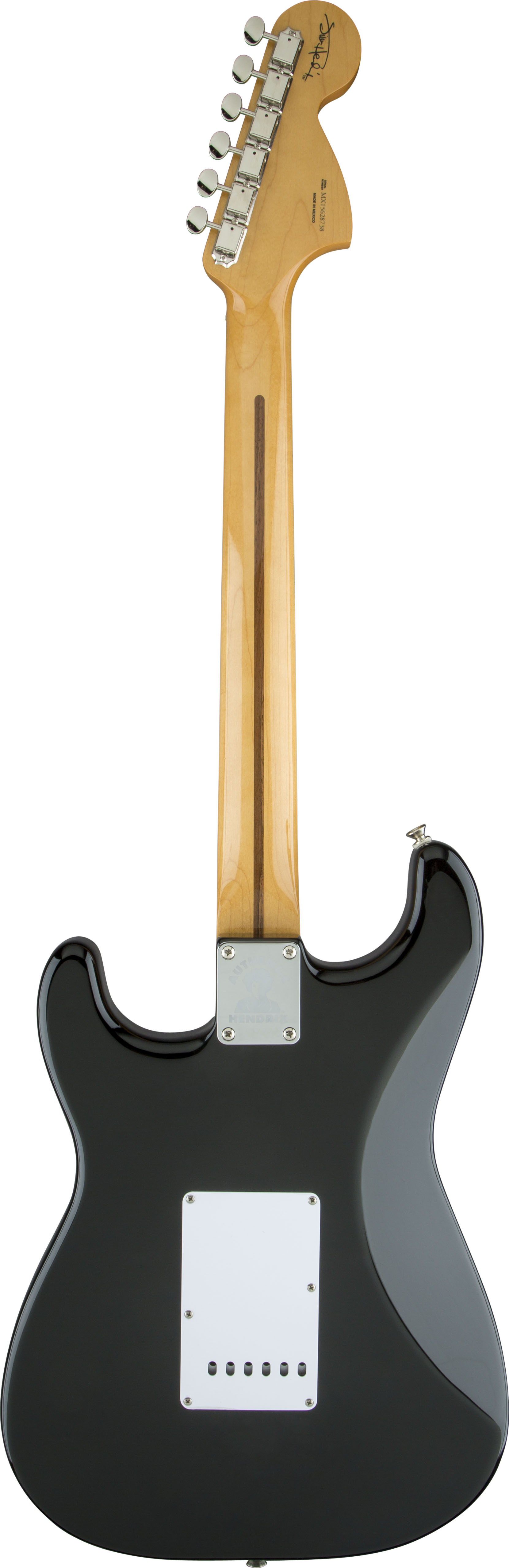 Fender Jimi Hendrix Strat Mex Sss Mn - Black - Elektrische gitaar in Str-vorm - Variation 2