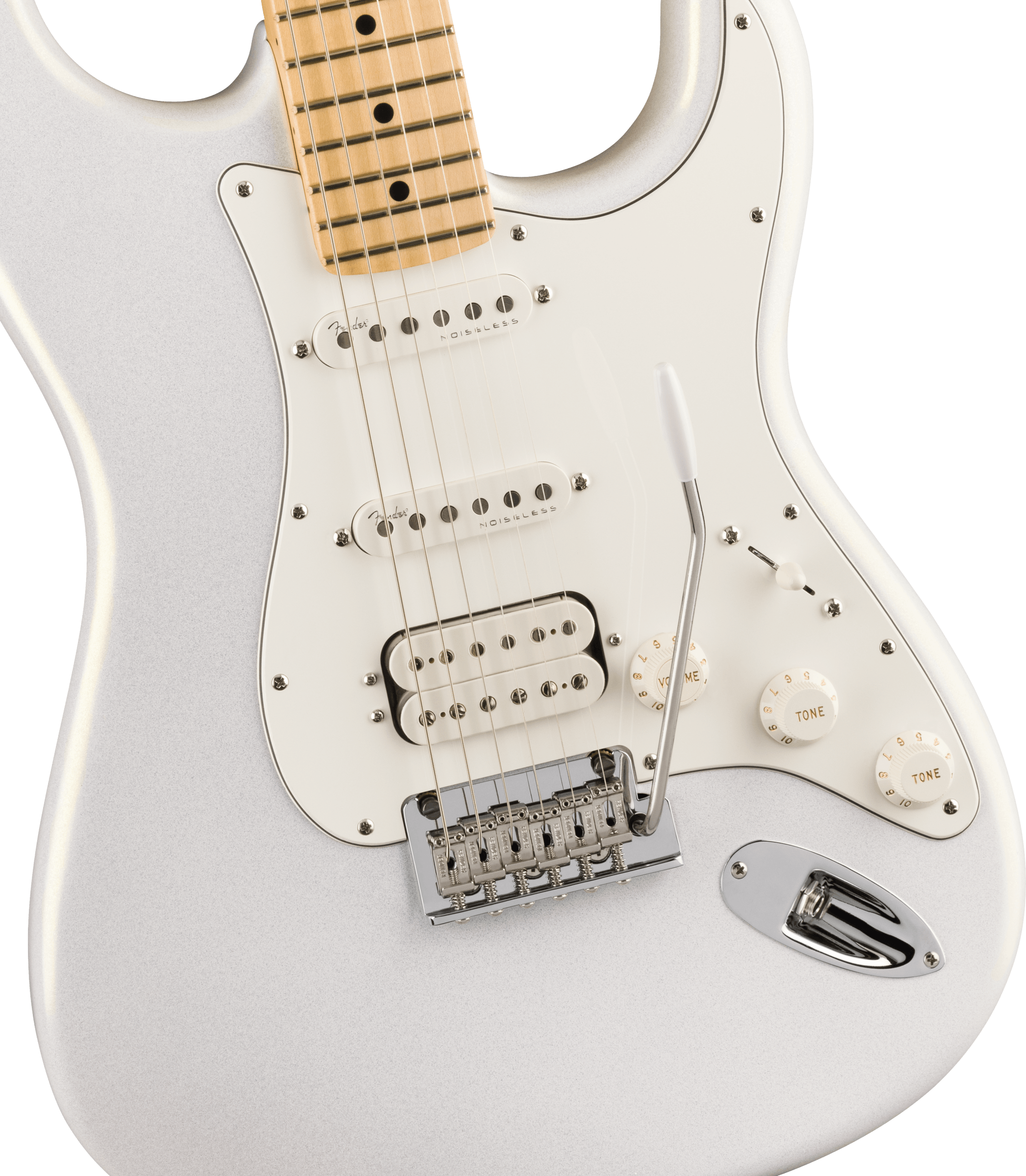 Fender Juanes Strat Trem Hss Mn - Luna White - Elektrische gitaar in Str-vorm - Variation 2