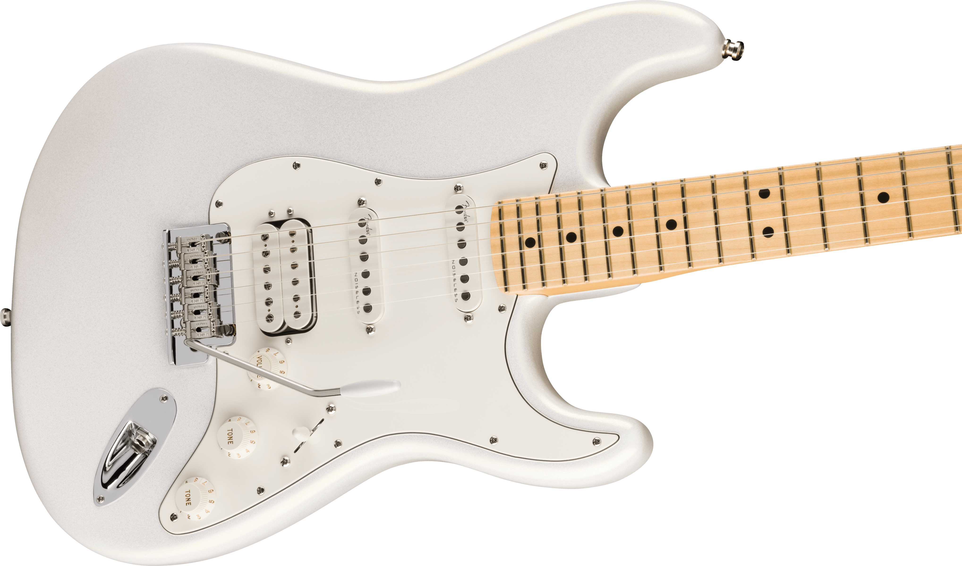 Fender Juanes Strat Trem Hss Mn - Luna White - Elektrische gitaar in Str-vorm - Variation 3