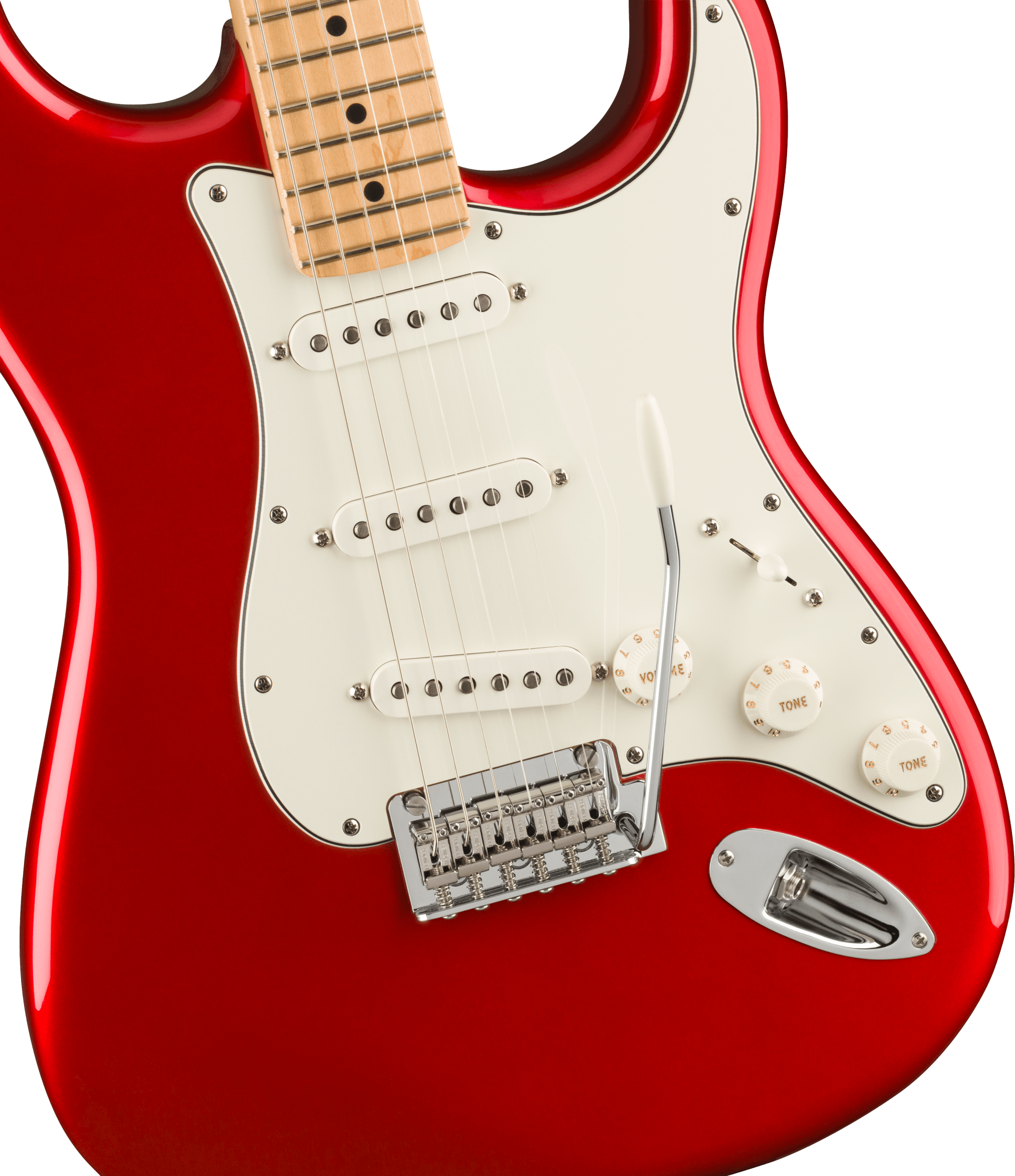 Fender Strat Player Mex 2023 3s Trem Mn - Candy Apple Red - Elektrische gitaar in Str-vorm - Variation 2