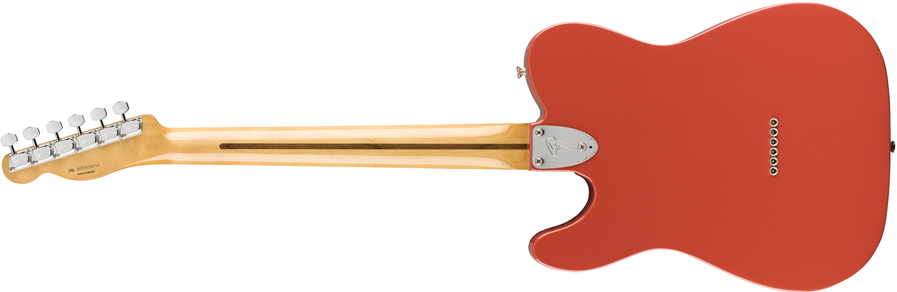 Fender Tele 70s Custom Vintera Vintage Mex Hh Pf - Fiesta Red - Televorm elektrische gitaar - Variation 1