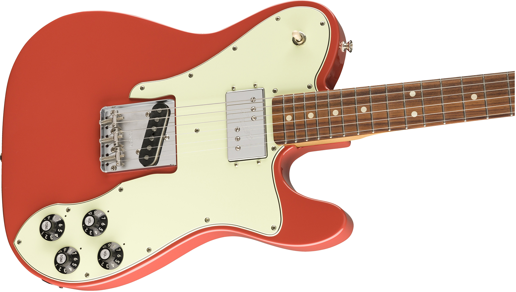 Fender Tele 70s Custom Vintera Vintage Mex Hh Pf - Fiesta Red - Televorm elektrische gitaar - Variation 2