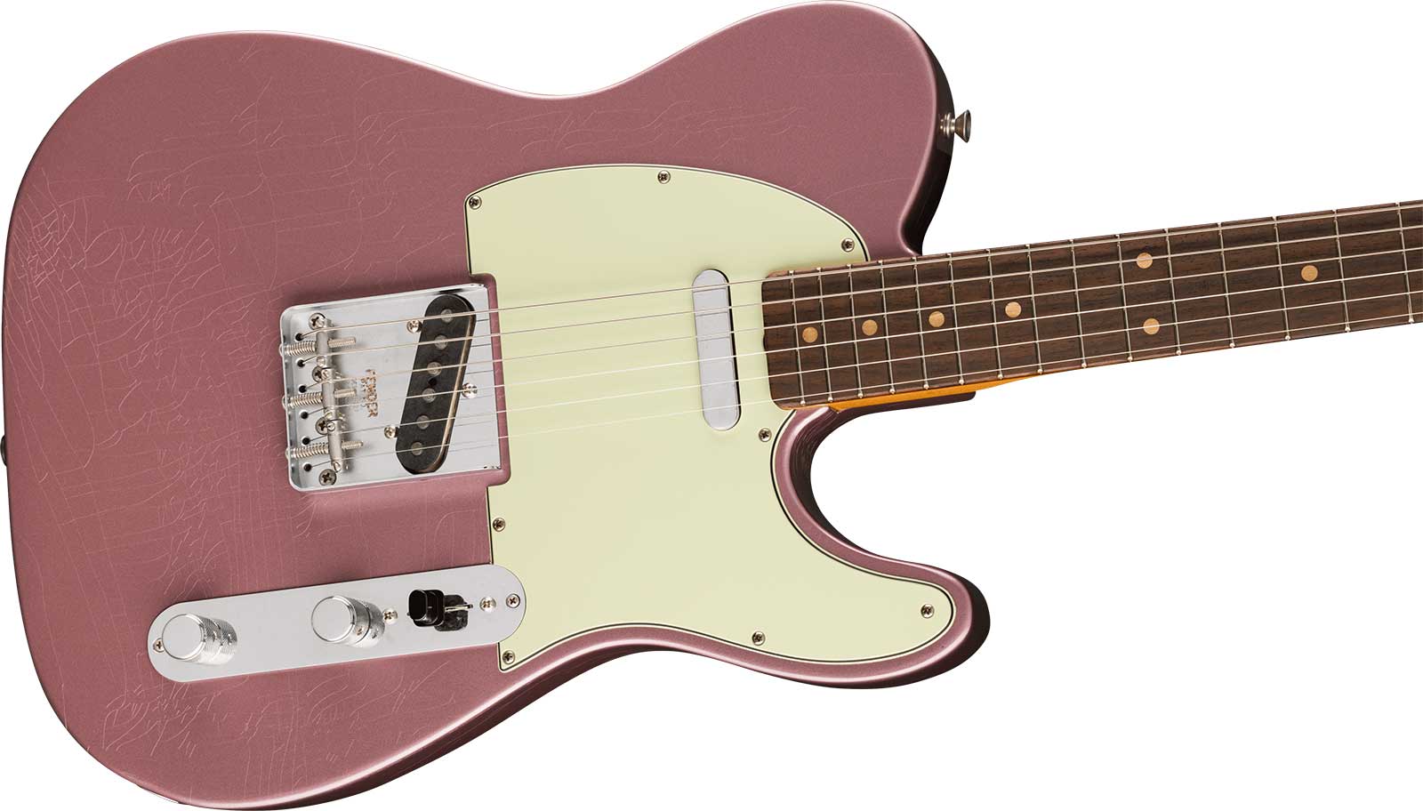 Fender Tele 60s Road Worn Vintera 2 Ltd Mex 2s Ht Rw - Burgundy Mist Metallic - Televorm elektrische gitaar - Variation 2