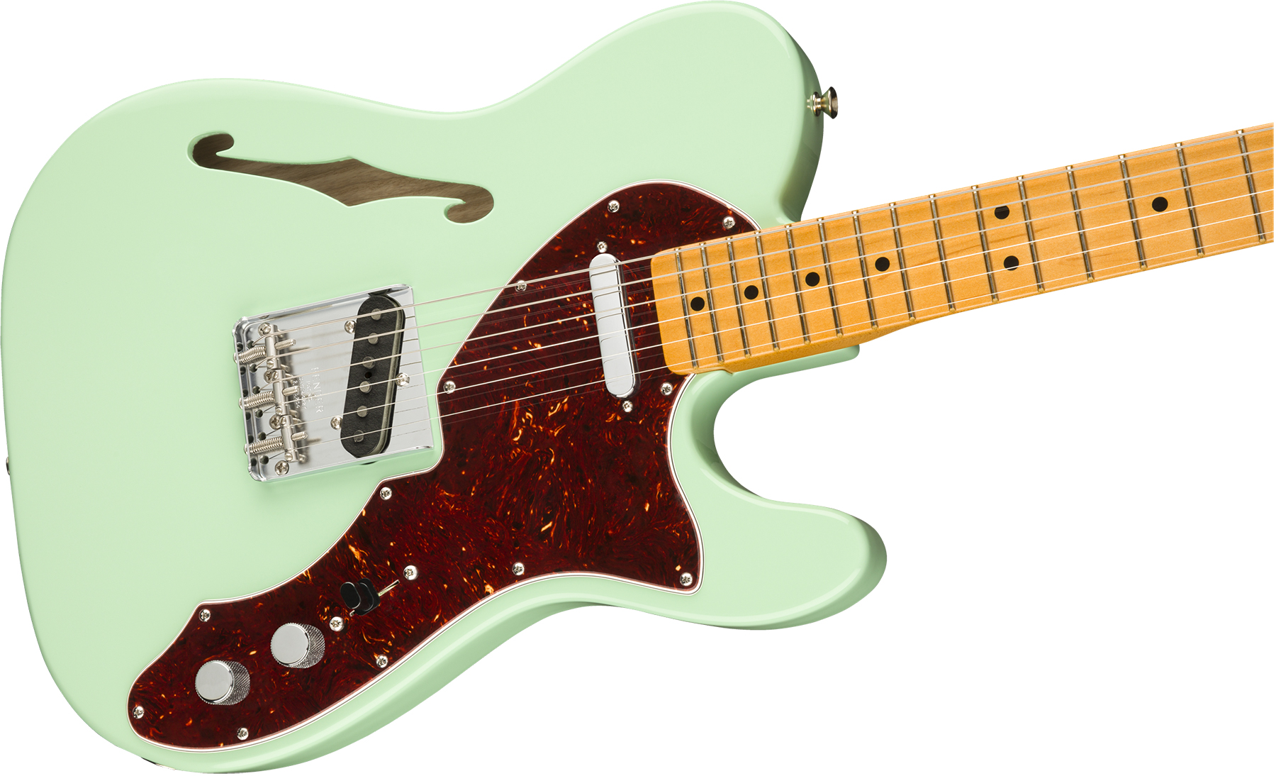 Fender Tele 60s Thinline American Original Usa Ss Mn - Surf Green - Televorm elektrische gitaar - Variation 2