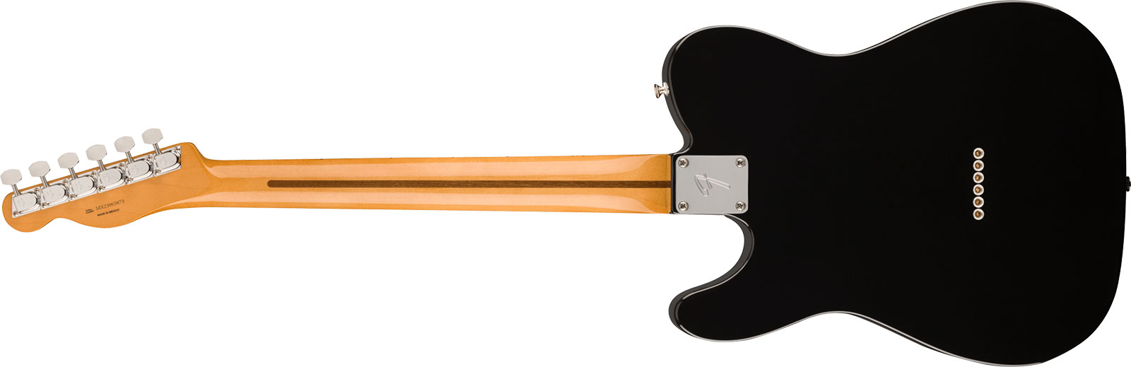 Fender Tele 60s Thinline Vintera 2 Mex 2s Ht Mn - Black - Semi hollow elektriche gitaar - Variation 1