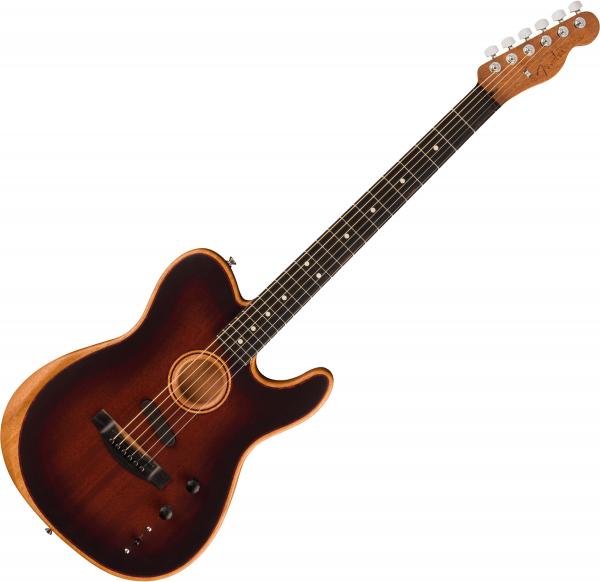 Elektro-akoestische gitaar Fender American Acoustasonic Telecaster All-Mahogany - Bourbon Burst