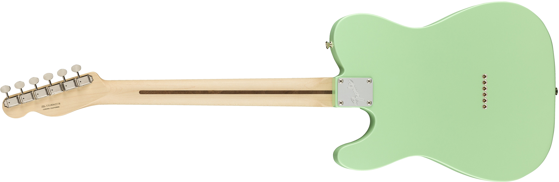 Fender Tele American Performer Hum Usa Sh Rw - Satin Surf Green - Televorm elektrische gitaar - Variation 1