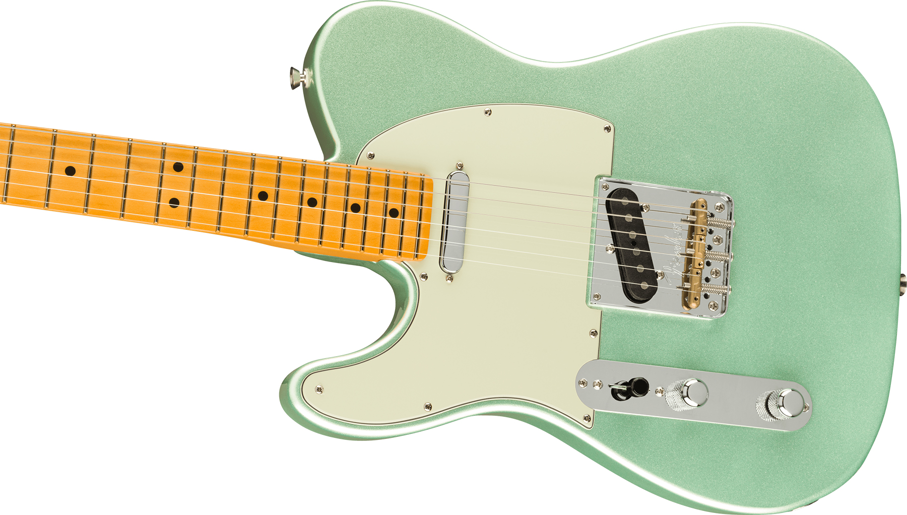 Fender Tele American Professional Ii Lh Gaucher Usa Mn - Mystic Surf Green - Linkshandige elektrische gitaar - Variation 2