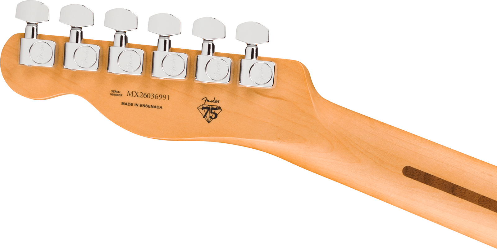 Fender Tele Baritone Player Ii 75th Ann. Mex 2s Ht Mn - Lake Placid Blue - Televorm elektrische gitaar - Variation 3