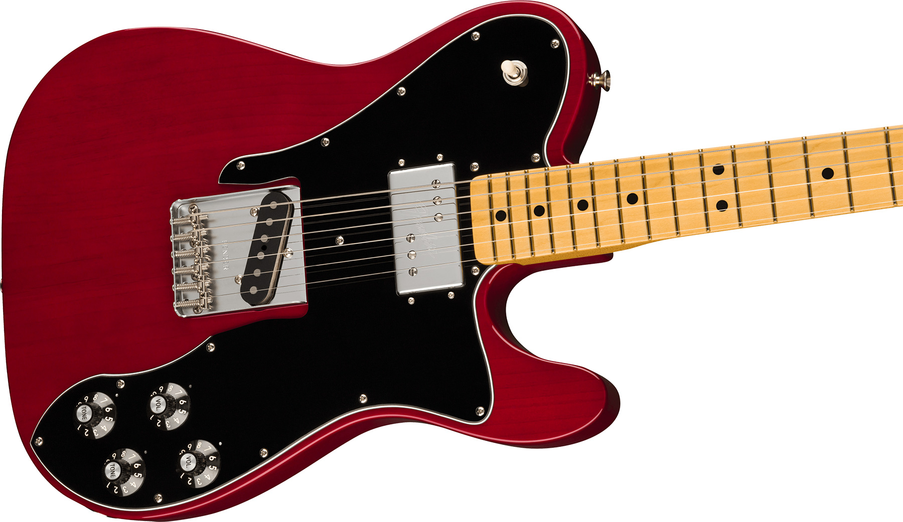 Fender Tele Custom 1977 American Vintage Ii Usa Sh Ht Mn - Wine - Televorm elektrische gitaar - Variation 1