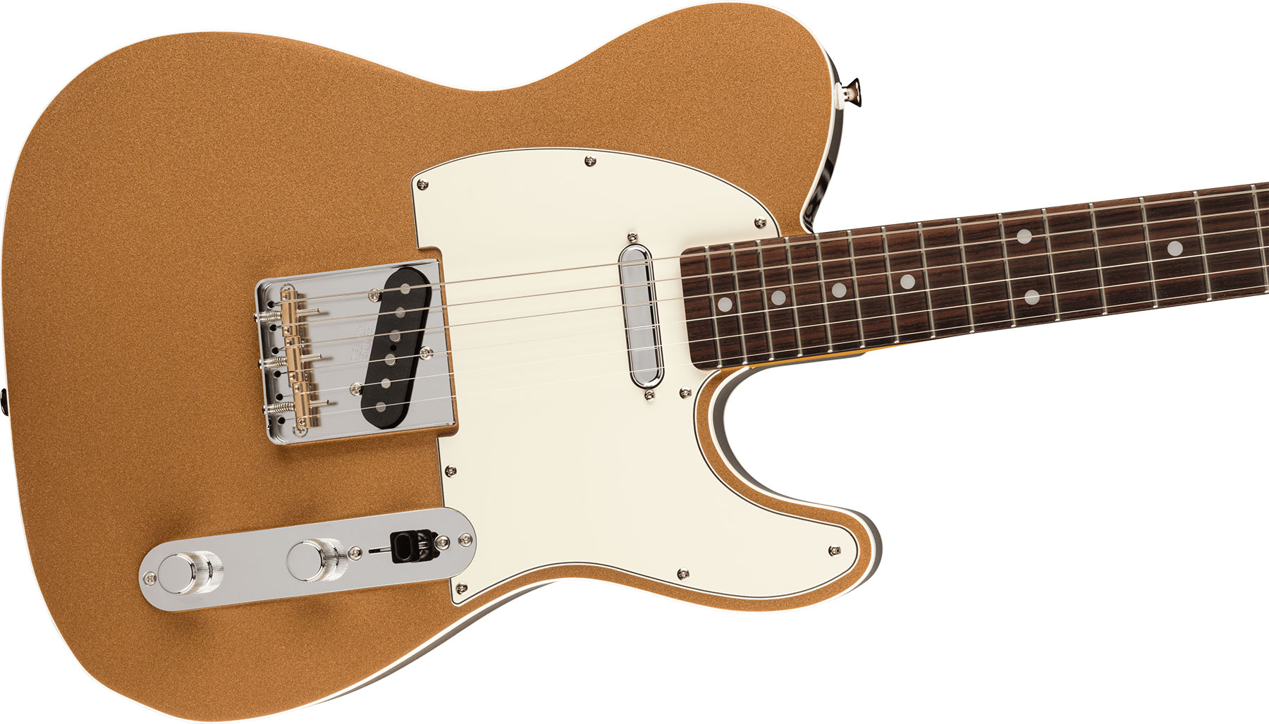 Fender Tele Custom '60s Jv Modified Jap 2s Ht Rw - Firemist Gold - Televorm elektrische gitaar - Variation 2