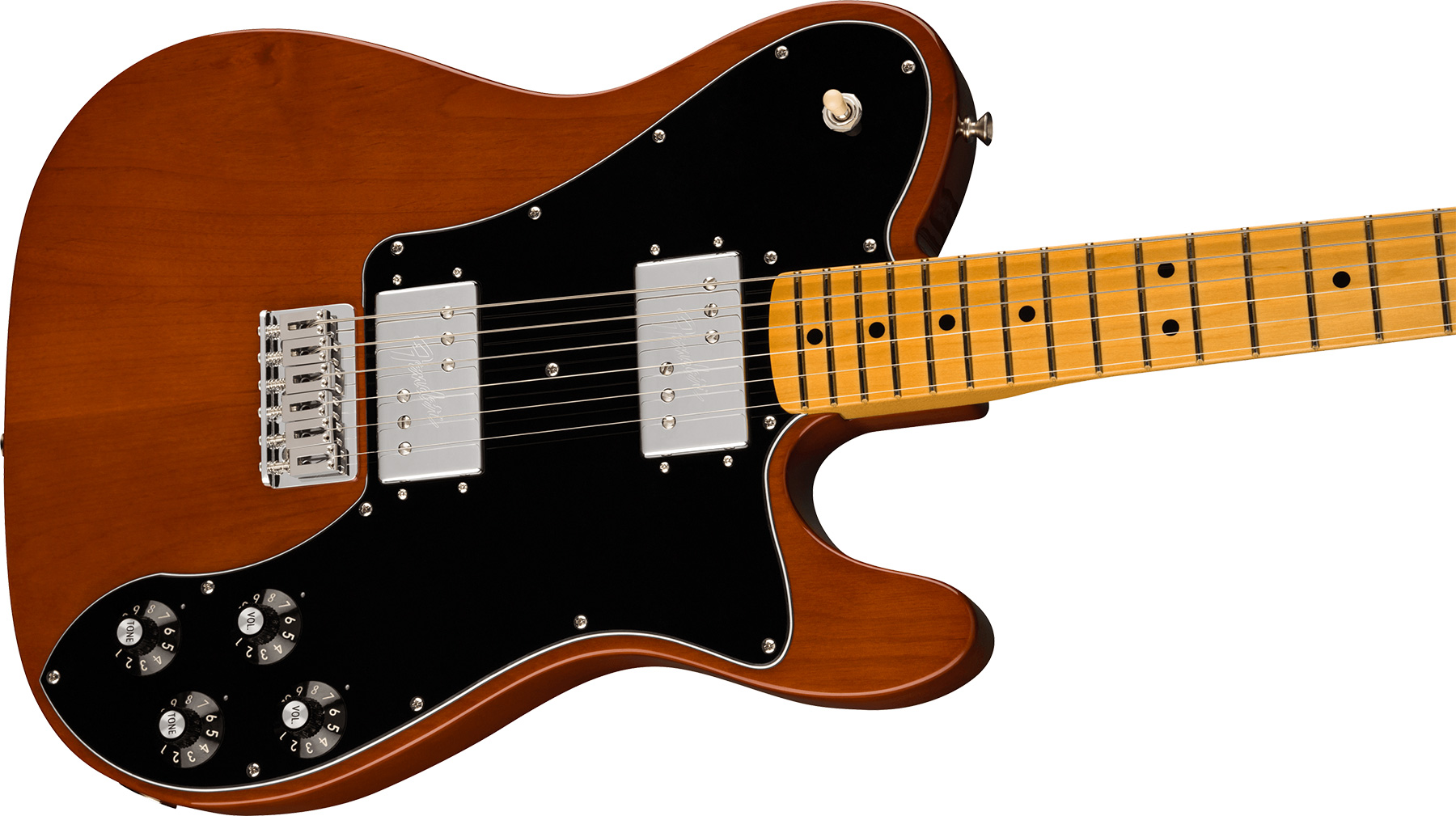 Fender Tele Deluxe 1975 American Vintage Ii Usa 2h Ht Mn - Mocha - Televorm elektrische gitaar - Variation 1
