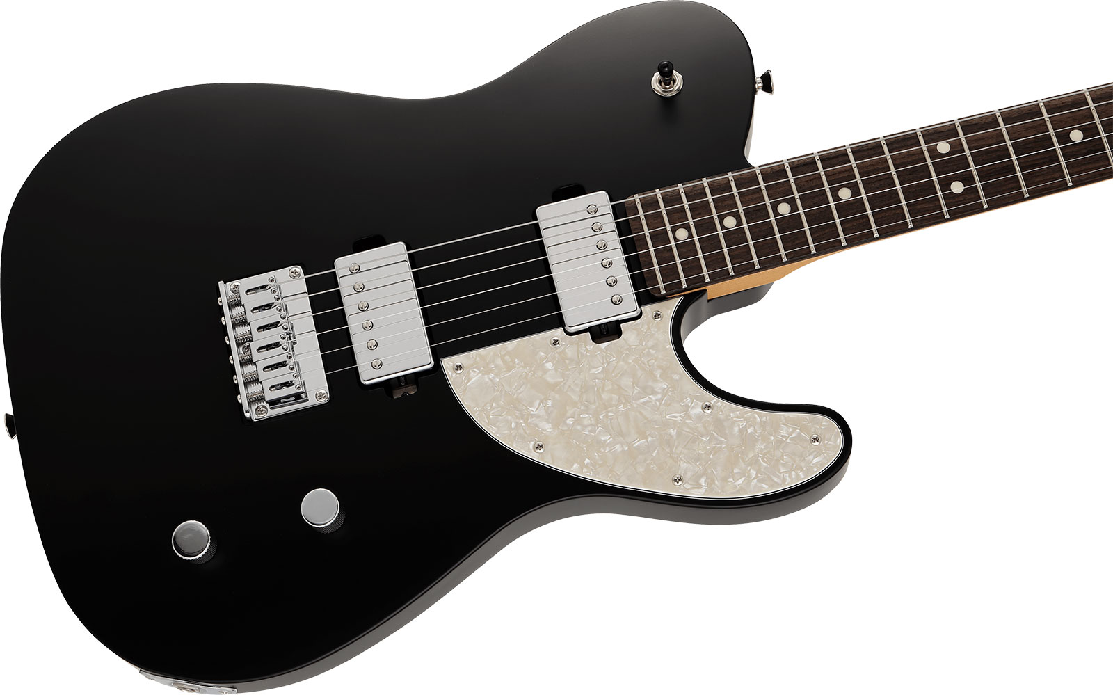 Fender Tele Elemental Mij Jap 2h Ht Rw - Stone Black - Televorm elektrische gitaar - Variation 2