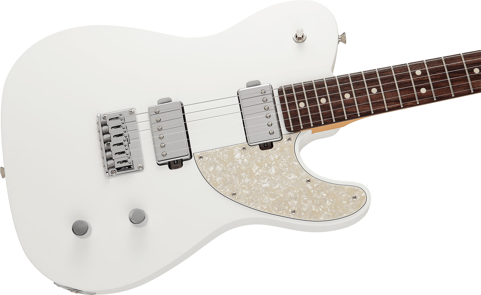 Fender Tele Elemental Mij Jap 2h Ht Rw - Nimbus White - Televorm elektrische gitaar - Variation 2