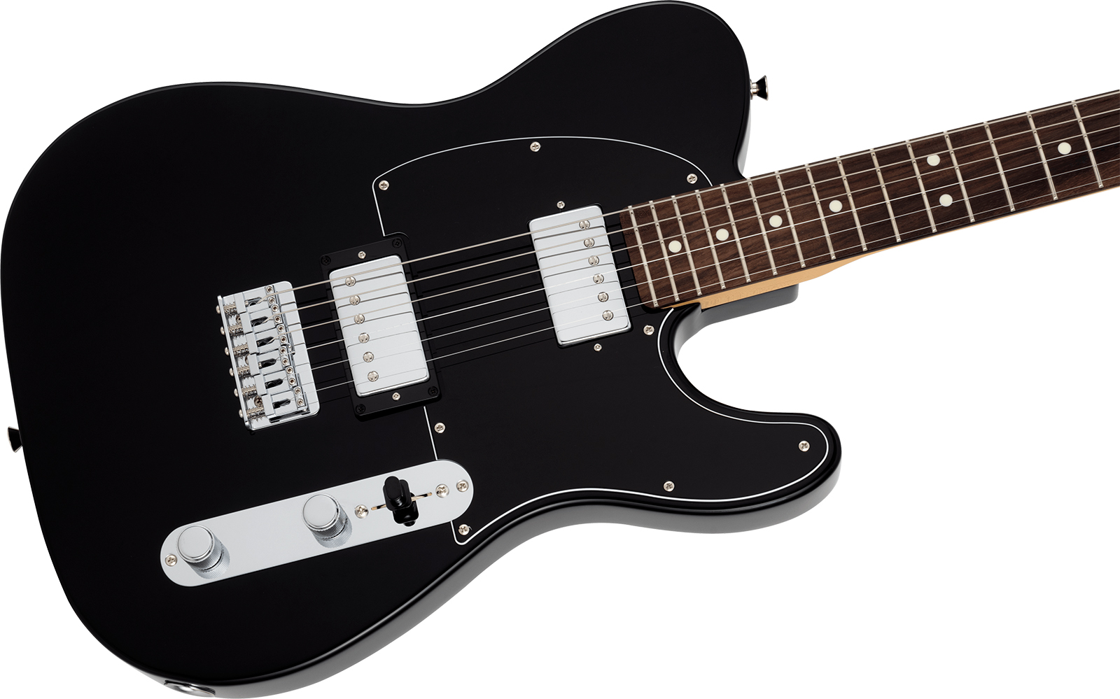 Fender Tele Hybrid Ii Hh Mij Ltd Jap 2h Ht Rw - Black - Televorm elektrische gitaar - Variation 2