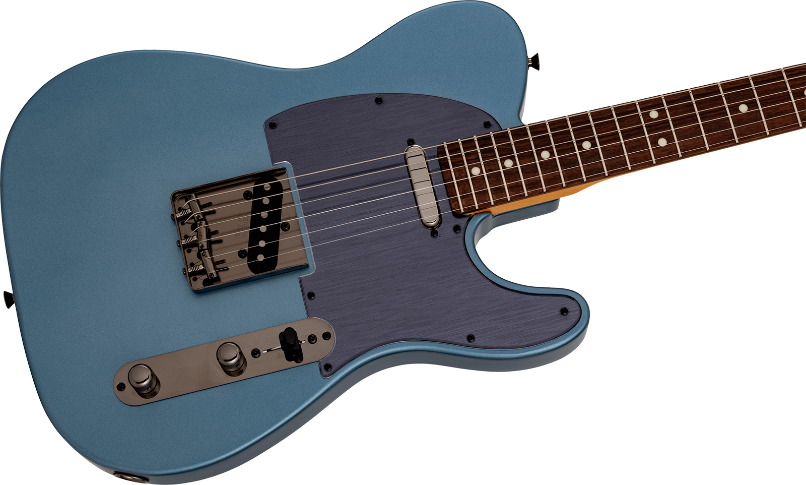 Fender Tele Hybrid Ii Mij Ltd Jap 2s Ht Mn - Matte Aero Blue Satin Metallic - Televorm elektrische gitaar - Variation 2