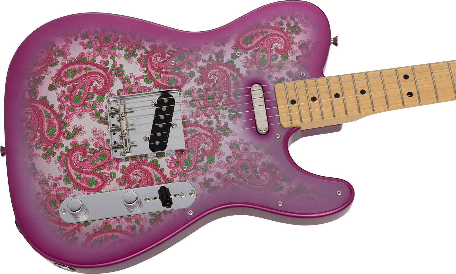 Fender Tele Ltd Jap 2s Ht Mn - Pink Paisley - Televorm elektrische gitaar - Variation 2