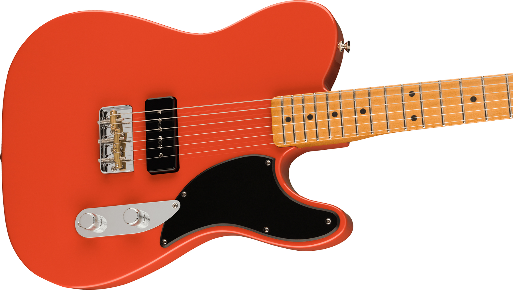 Fender Tele Noventa Mex Mn +housse - Fiesta Red - Televorm elektrische gitaar - Variation 2