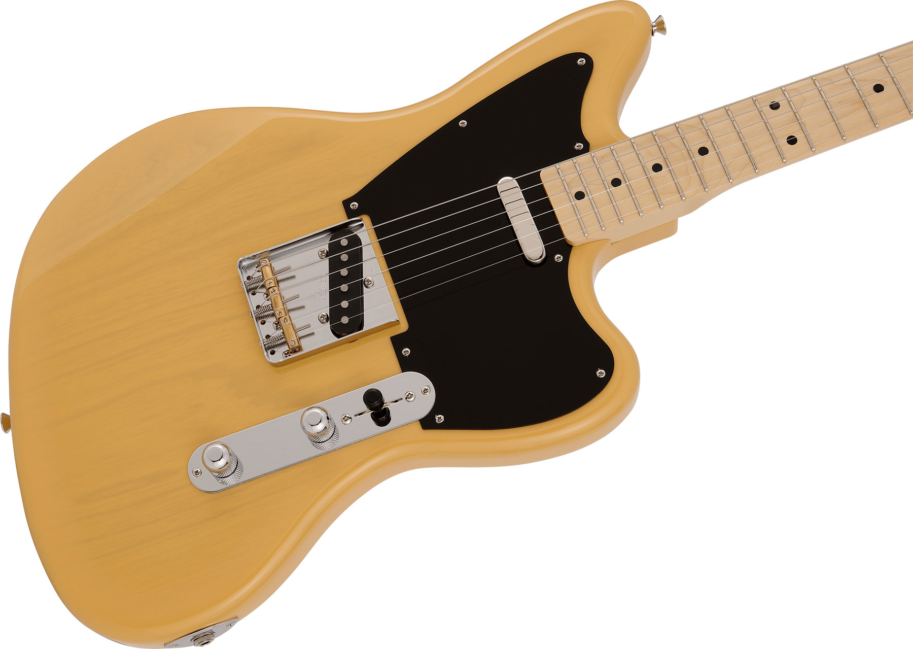 Fender Tele Offset Ltd Jap 2s Ht Mn - Butterscotch Blonde - Retro-rock elektrische gitaar - Variation 2