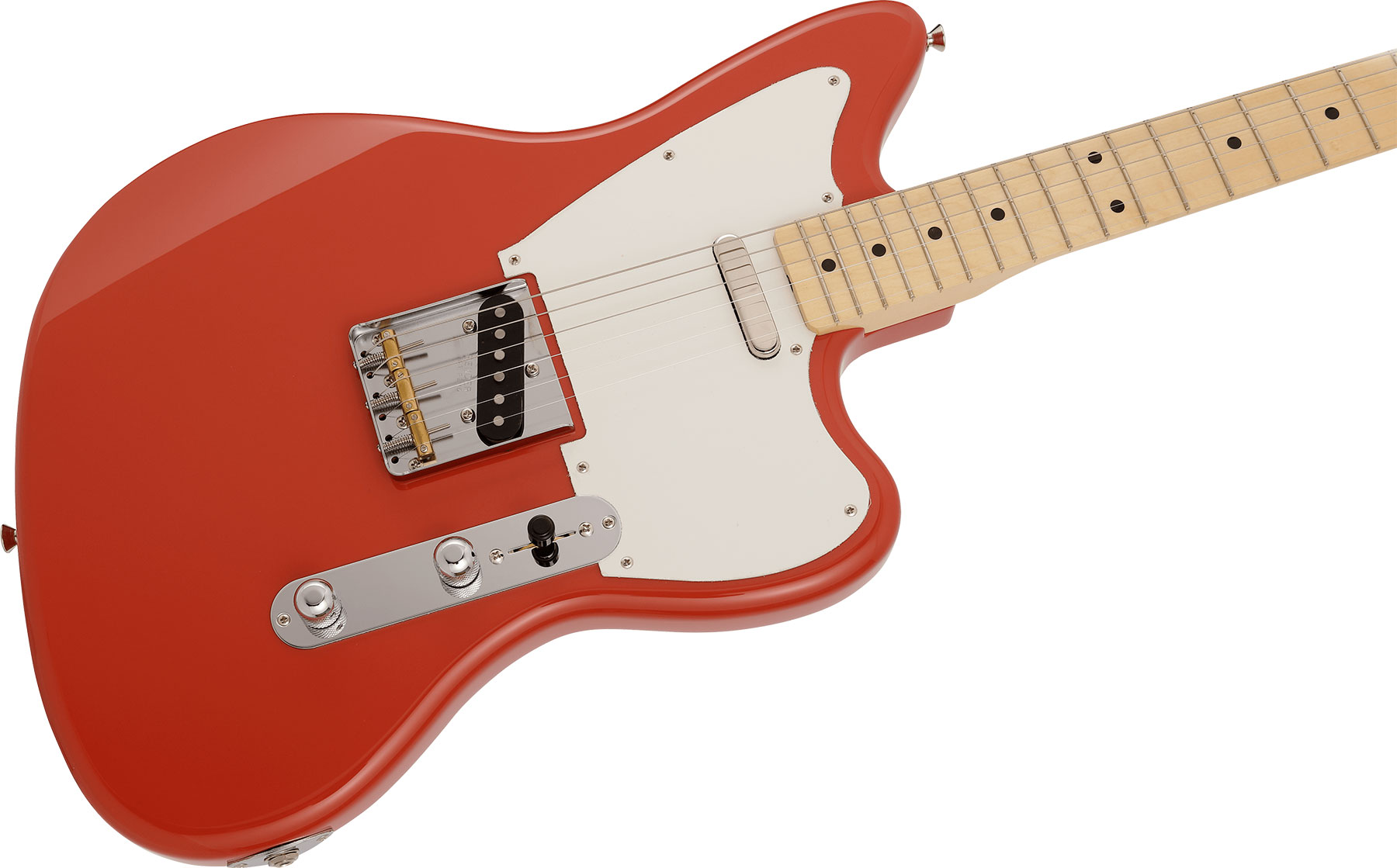 Fender Tele Offset Ltd Jap 2s Ht Mn - Fiesta Red - Retro-rock elektrische gitaar - Variation 2