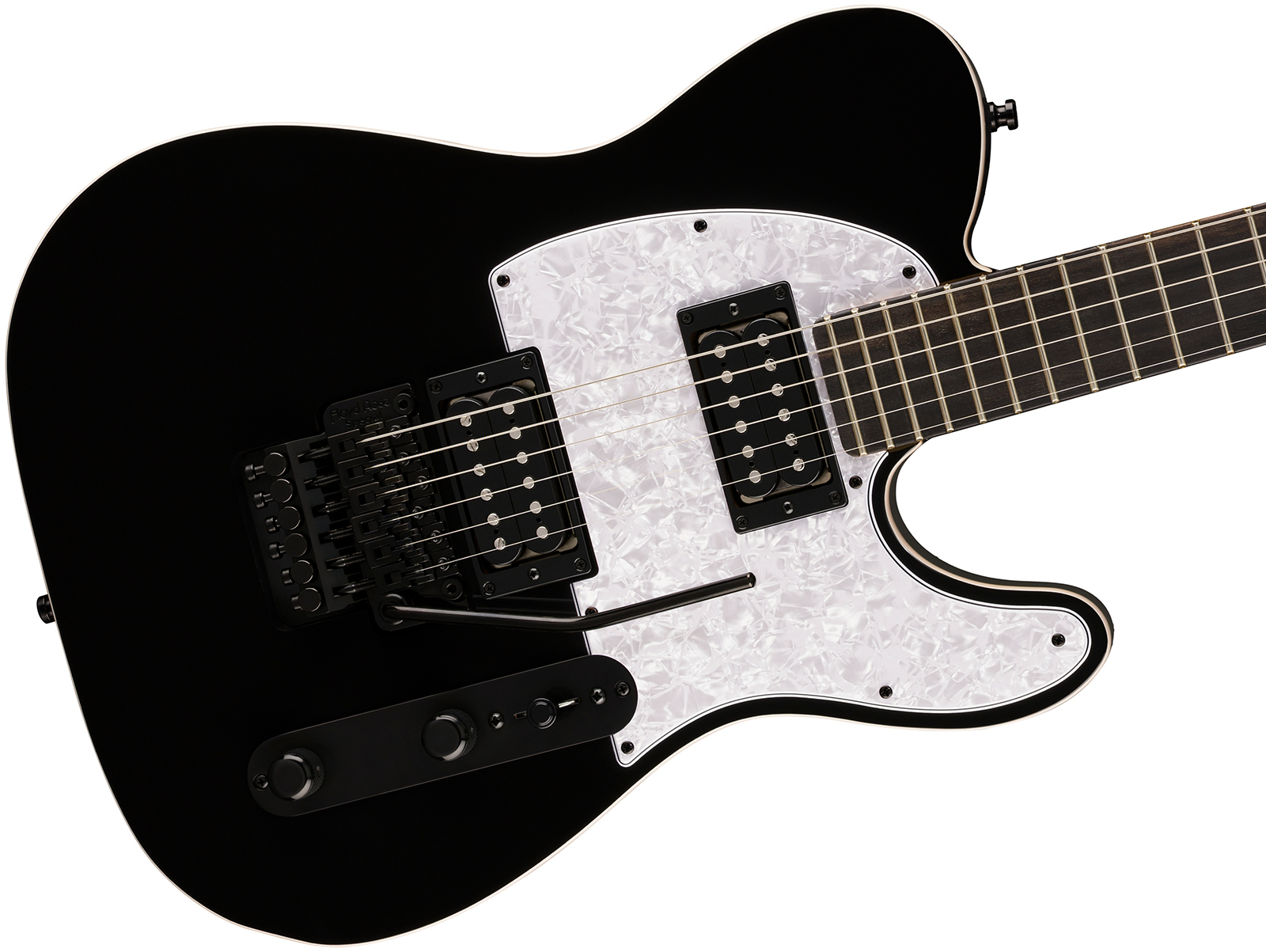 Fender Tele Player Fusion Hh Floyd Rose Ltd Mex 2h Fr Eb - Black - Televorm elektrische gitaar - Variation 2