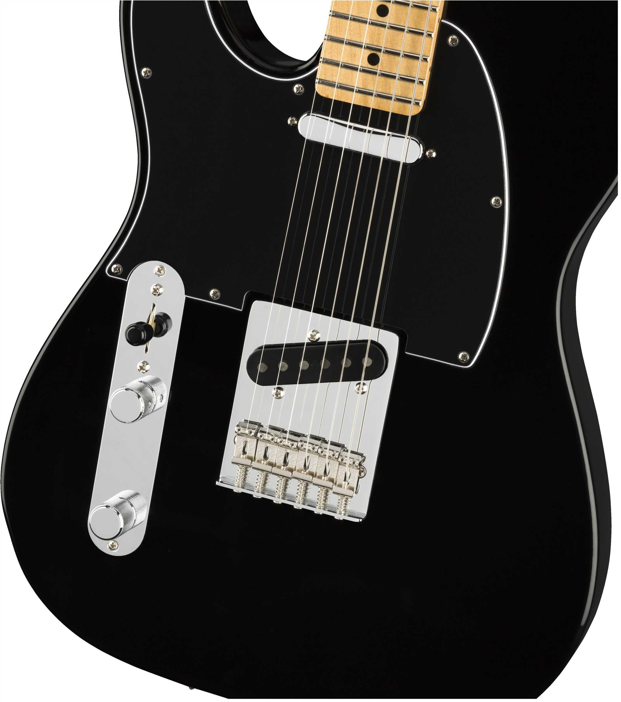 Fender Tele Player Lh Gaucher Mex Ss Mn - Black - Linkshandige elektrische gitaar - Variation 2