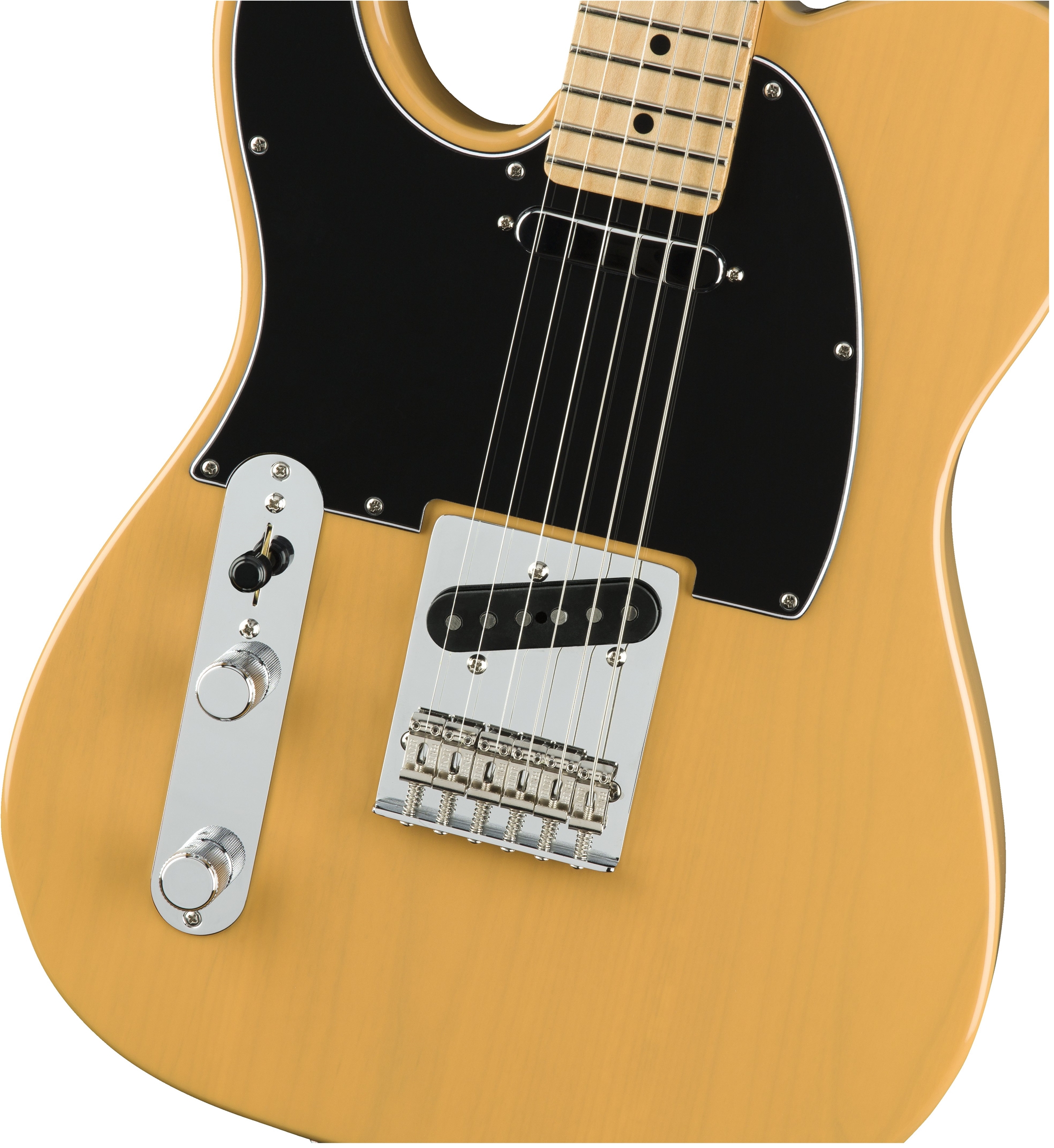 Fender Tele Player Lh Gaucher Mex 2s Mn - Butterscotch Blonde - Linkshandige elektrische gitaar - Variation 2