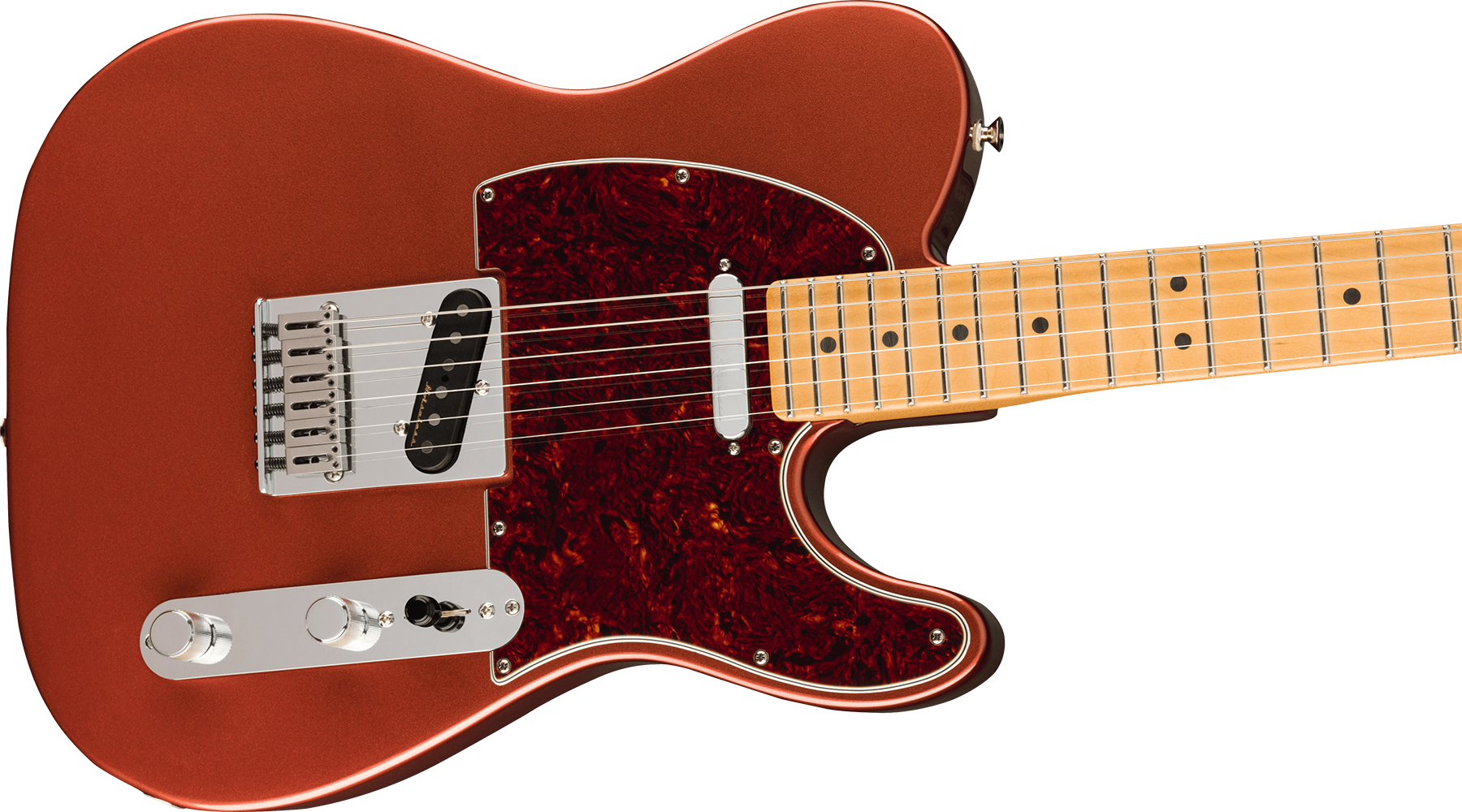Fender Tele Player Plus Mex 2s Ht Mn - Aged Candy Apple Red - Televorm elektrische gitaar - Variation 2